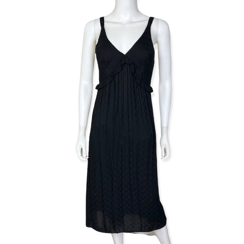 LACAUSA Nora Dress in Black Check - sz XS - Picture 4 of 9